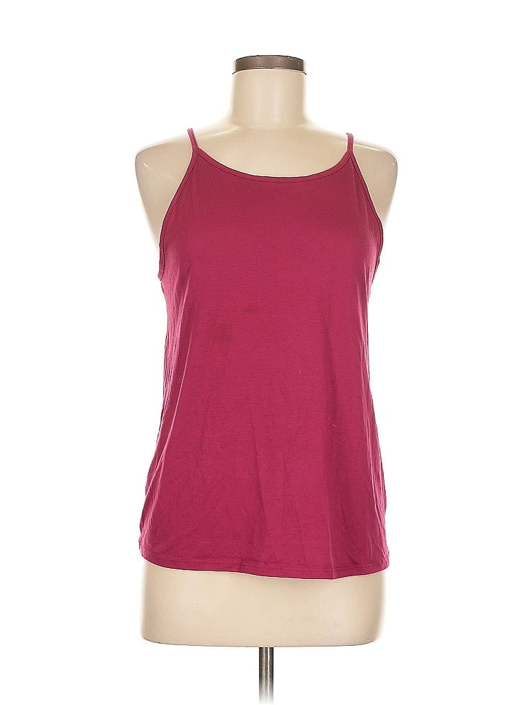 Pre-owned Mudd Tank Top Burgundy Halter Neckline Tops