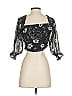 Leith Black 3/4 Sleeve Blouse Size S - photo 2