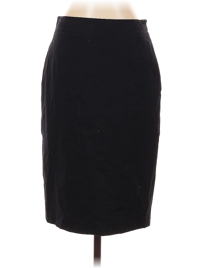 Pre-owned Ann Taylor Loft Wool Skirt In Black
