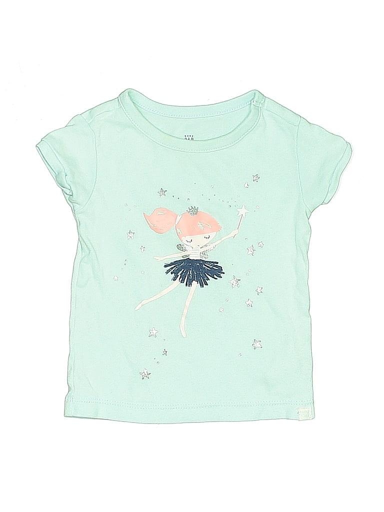 Click to view more detailed imagery on our partner's website Pre-owned Baby Gap Babies' Short Sleeve T-shirt In Blue