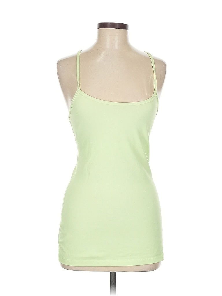 LULULEMON ATHLETICA Pre-owned Tank Top Green Halter Neckline Tops