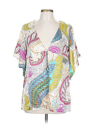 Alice & Trixie Short Sleeve Silk Top (view 1)