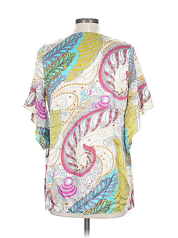 Alice & Trixie Short Sleeve Silk Top (view 2)