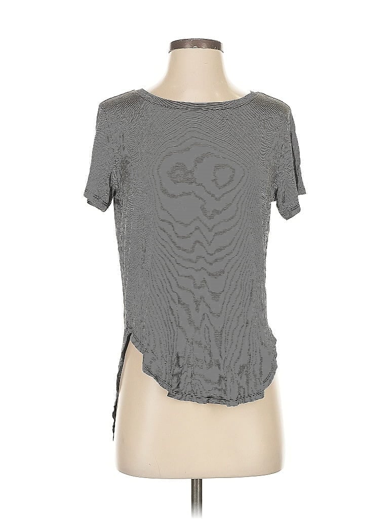 Pre-owned Halogen Short Sleeve T-shirt In Gray