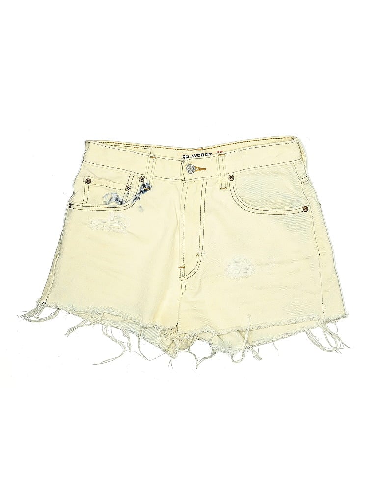 Pre-owned Levi's Denim Shorts In Yellow