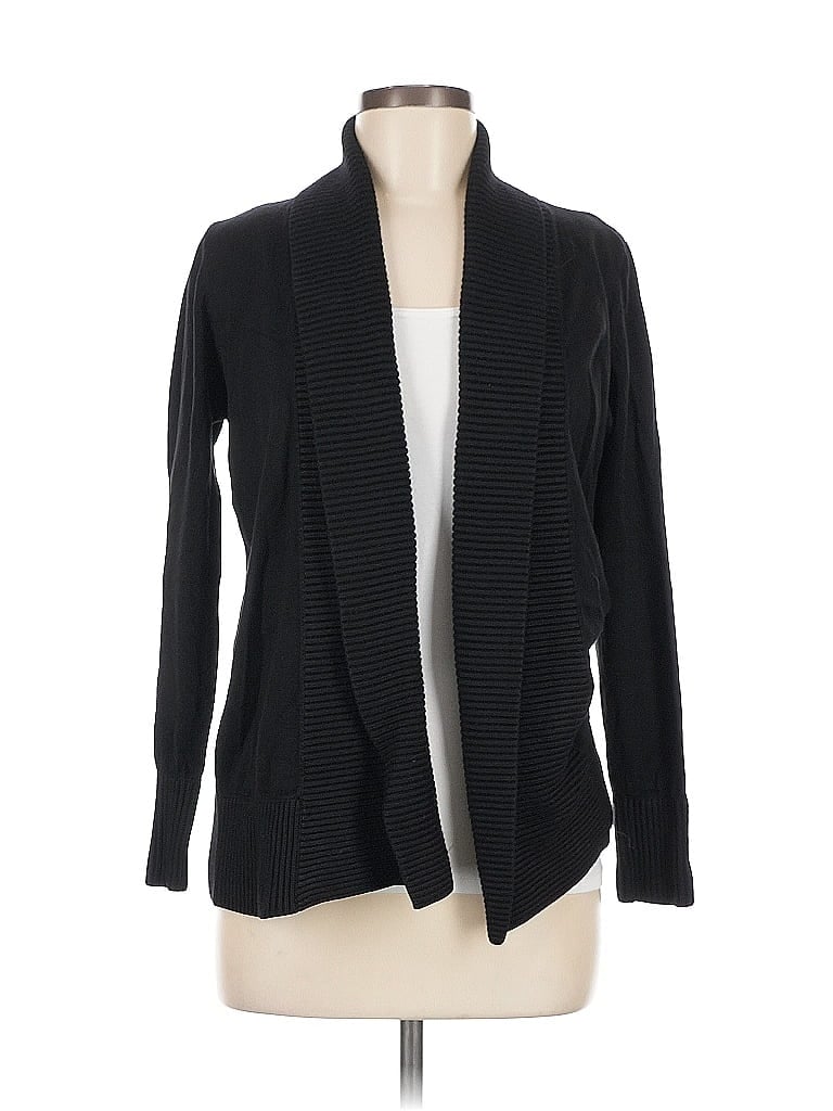 Pre-owned Inc International Concepts Cardigan Sweater In Black