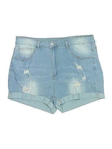 Shein Curve Denim Shorts (view 1)