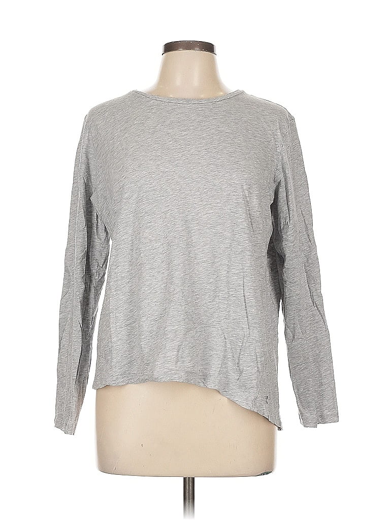 Pre-owned Sweaty Betty Long Sleeve T-shirt In Gray