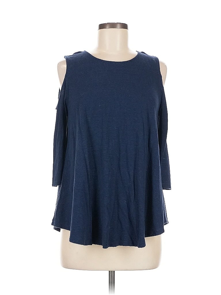 Click to view more detailed imagery on our partner's website Pre-owned Chico's 3/4 Sleeve T-shirt In Blue
