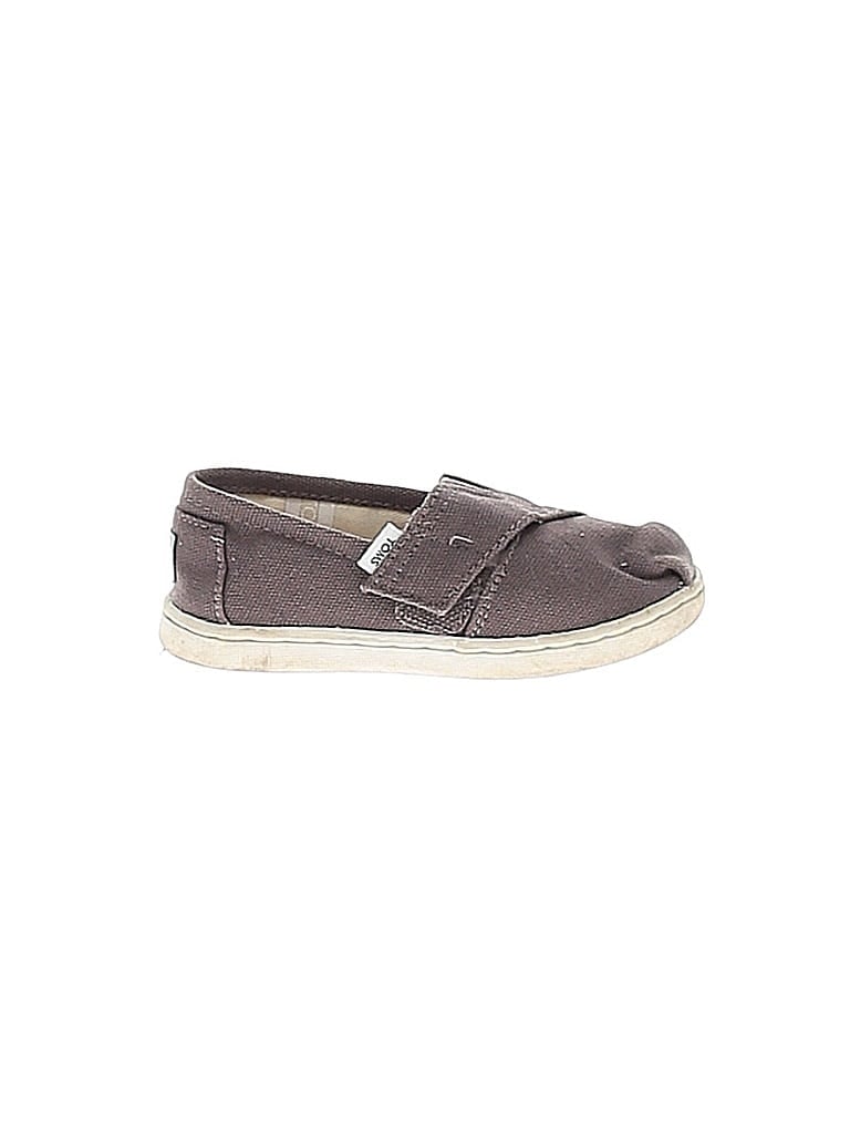Pre-owned Toms Kids' Flats In Gray