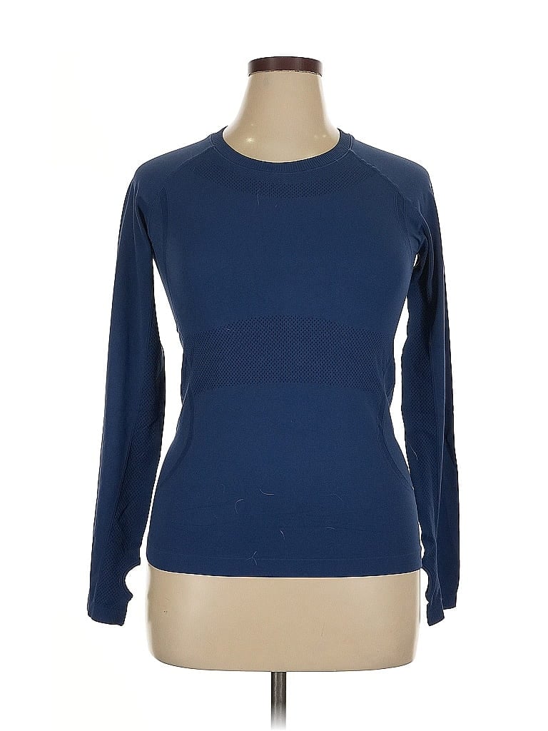 Pre-owned Assorted Brands Long Sleeve T-shirt In Blue