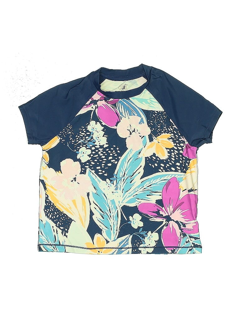 Pre-owned Athleta Kids' Short Sleeve Polo Shirt In Blue