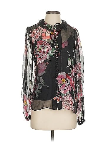 Jade 3/4 Sleeve Silk Top (view 1)
