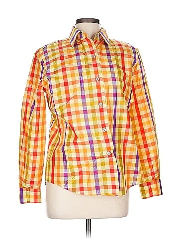 Linda Allard Ellen Tracy Long Sleeve Silk Top (view 1)