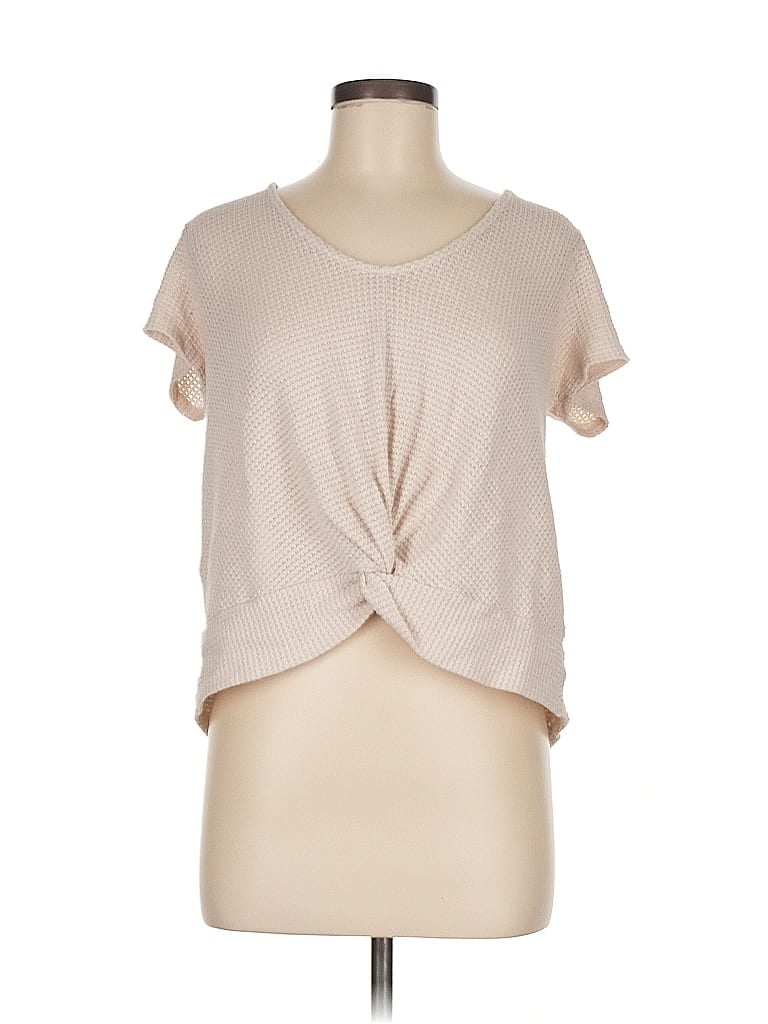 Pre-owned Alya Short Sleeve T-shirt In Brown