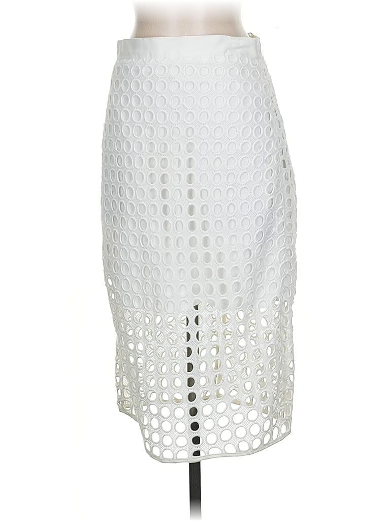 Click to view more detailed imagery on our partner's website Pre-owned Banana Republic Formal Skirt In White