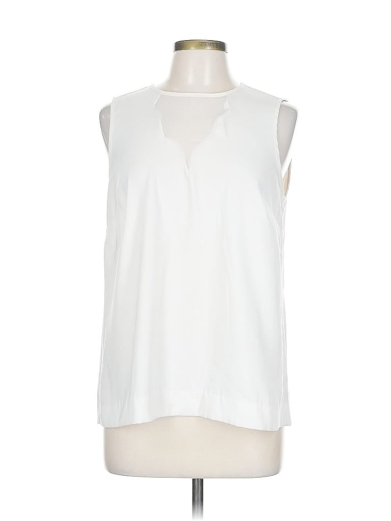 Pre-owned The Limited Sleeveless Blouse In White