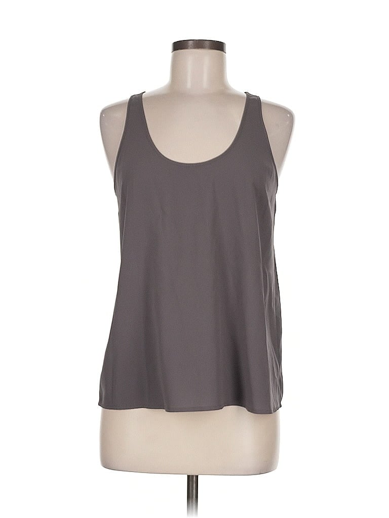 Pre-owned Frenchi Sleeveless Top Gray Halter Neckline Tops