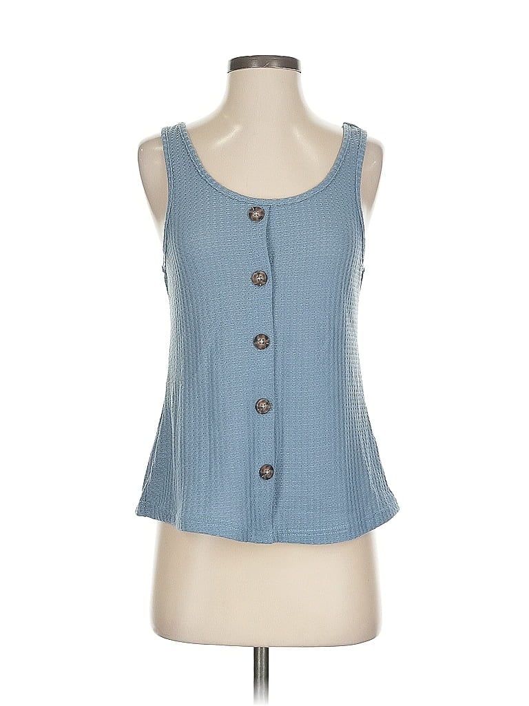 Pre-owned Shein Sleeveless Top Blue Square Neckline Tops