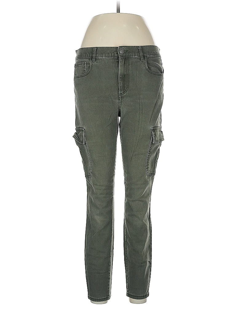 Pre-owned Ann Taylor Loft Cargo Pants In Green