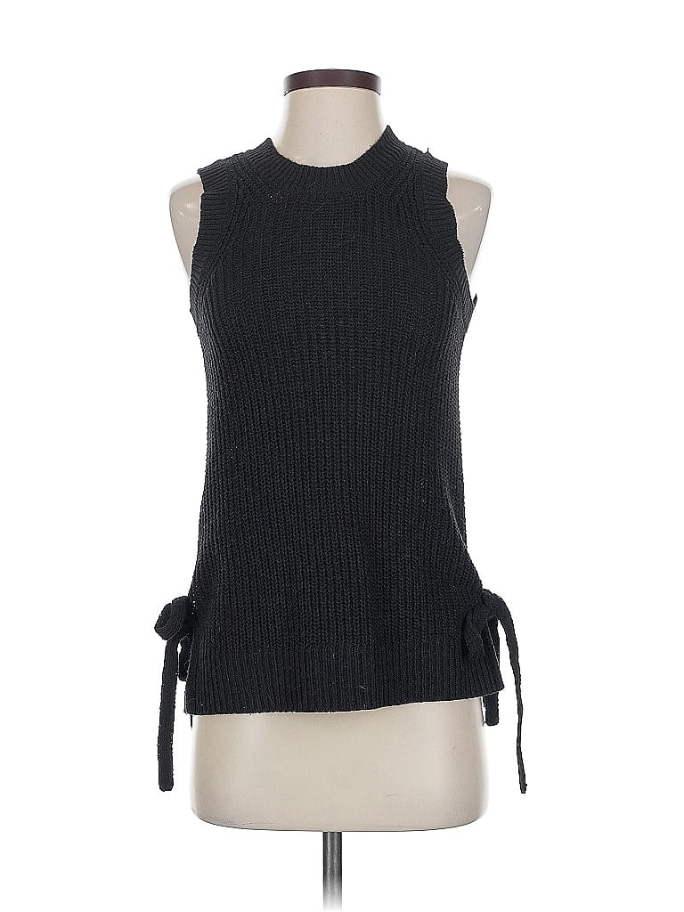 Pre-owned Ann Taylor Loft Sweater Vest In Black