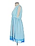 Ganni 100% Polyester Color Block Blue Cocktail Dress Size EU 36 / US 6 - photo 5