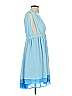 Ganni 100% Polyester Color Block Blue Cocktail Dress Size EU 36 / US 6 - photo 4