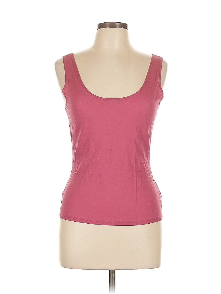 Pre-owned Karen Kane Tank Top Pink Strapless Neckline Tops