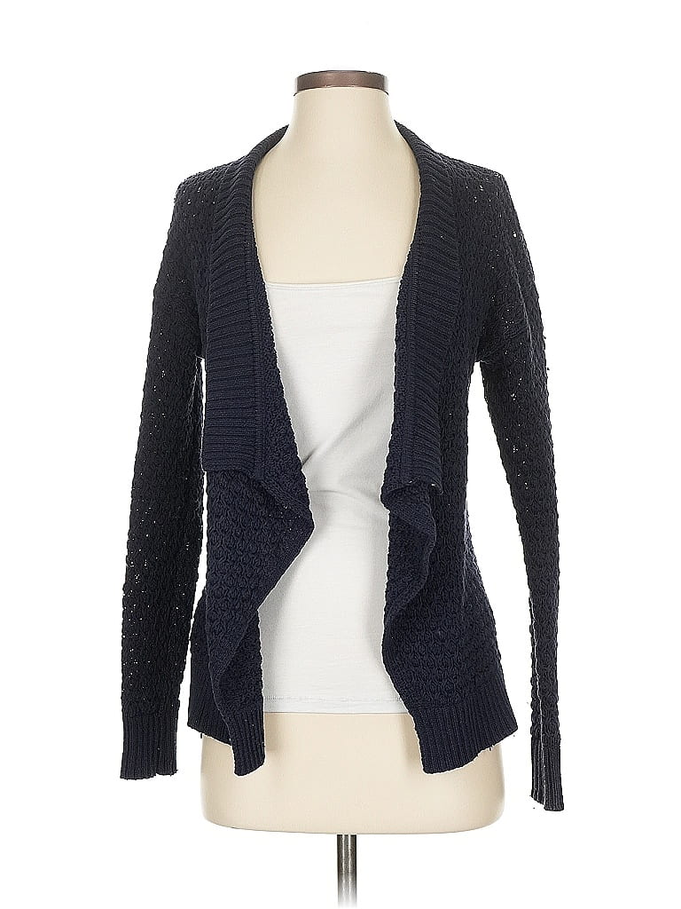 Pre-owned Ann Taylor Loft Cardigan Sweater In Blue