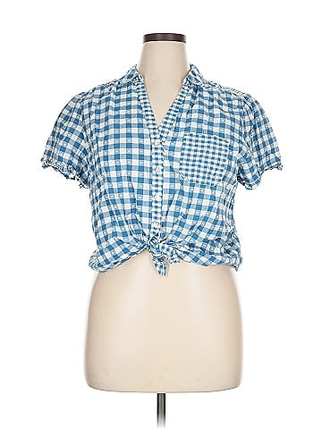 LC Lauren Conrad Short Sleeve Blouse (view 1)