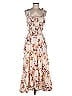 Sea New York 100% Ramie Floral Ivory Cocktail Dress Size L - photo 1