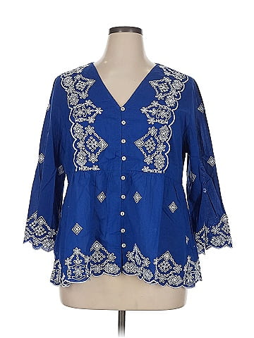 Soft Surroundings 3/4 Sleeve Blouse (view 1)