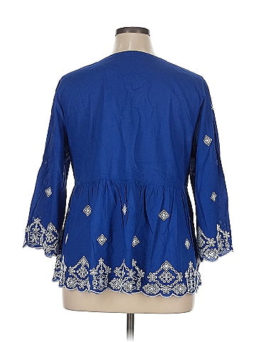 Soft Surroundings 3/4 Sleeve Blouse (view 2)