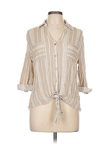 Fortune + Ivy 3/4 Sleeve Button-Down Shirt (view 1)