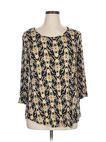JM Collection 3/4 Sleeve Blouse (view 1)