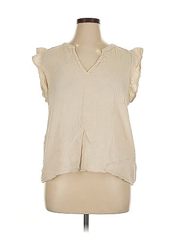 Cosmic Blue Love Sleeveless Blouse (view 1)
