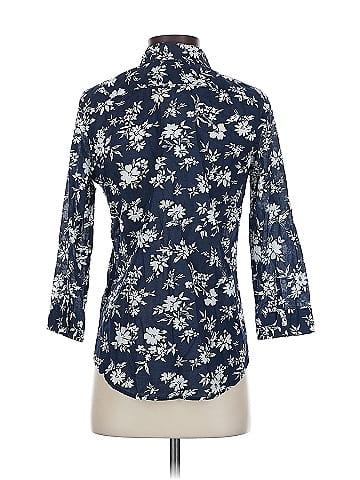 Lauren by Ralph Lauren 3/4 Sleeve Button-Down Shirt (view 2)