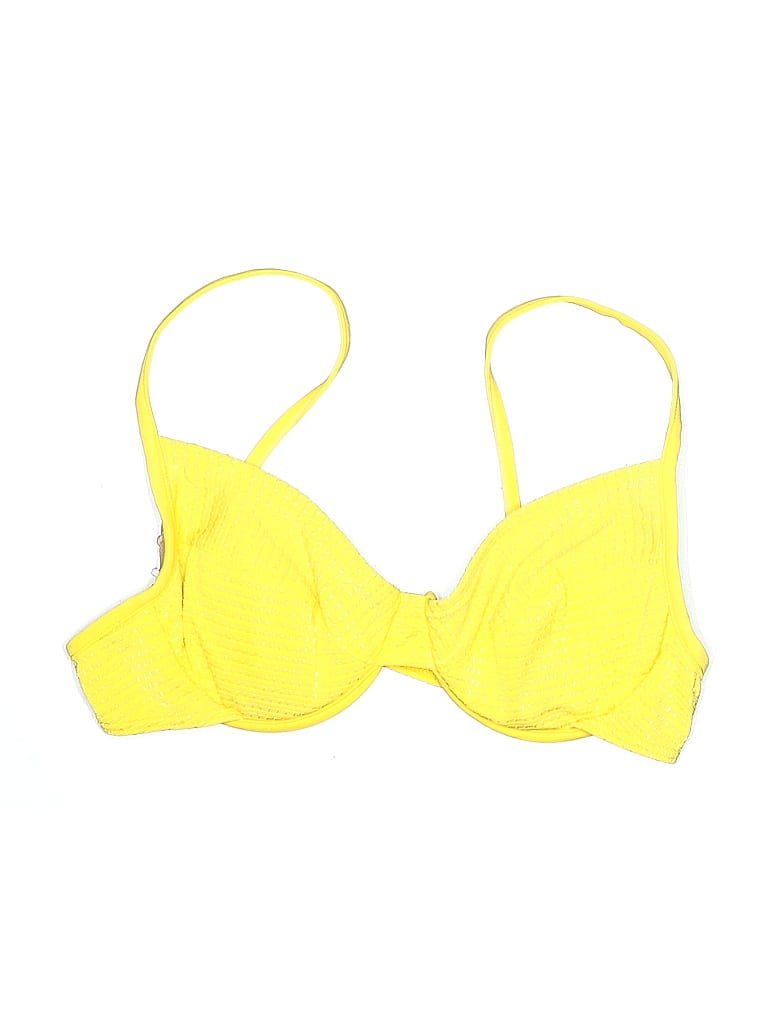 Pre-owned Assorted Brands Swimsuit Top Yellow Swimwear