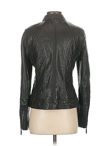 MICHAEL Michael Kors Faux Leather Jacket (view 2)