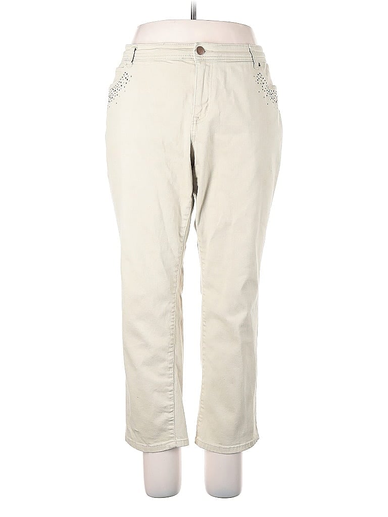 Pre-owned Cj Banks Casual Pants In Brown