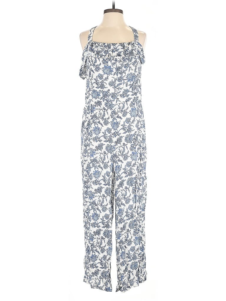 Pre-owned Ann Taylor Loft Jumpsuit In Blue