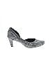 Tsubo Houndstooth Gray Heels Size 7 1/2 - photo 1