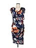 Robert Rodriguez 100% Polyester Print Blue Cocktail Dress Size M - photo 1