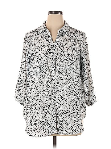 Torrid 3/4 Sleeve Button-Down Shirt (view 1)