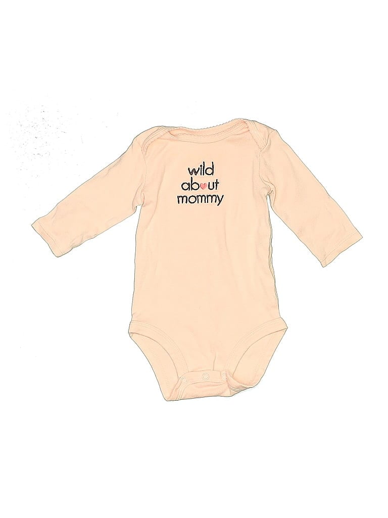 Click to view more detailed imagery on our partner's website Pre-owned Just One You Made By Carter's Babies' Long Sleeve Onesie In Brown