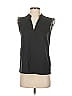 Unbranded 100% Polyester Black Sleeveless Blouse Size XS - photo 1