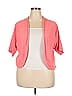 Woman Within 100% Cotton Pink Cardigan Size 18 - 20 - photo 1