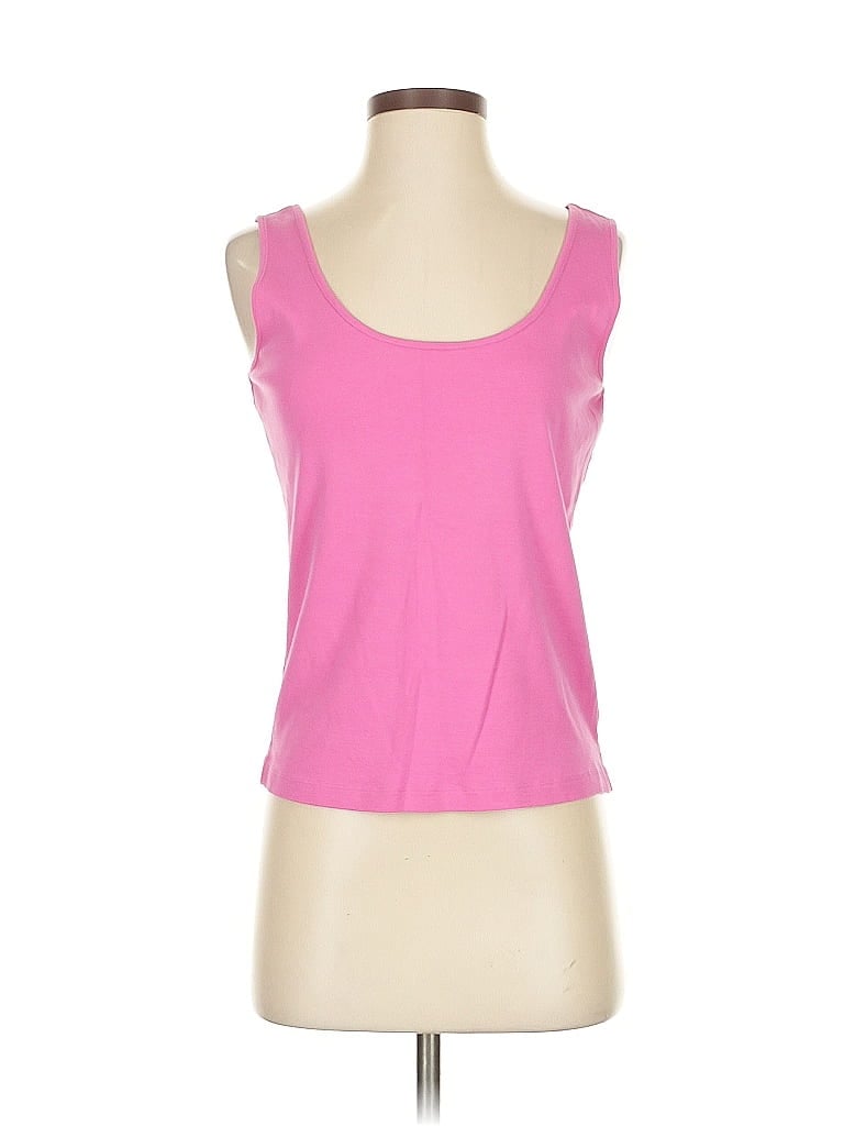 Pre-owned Sigrid Olsen Tank Top Pink Strapless Neckline Tops