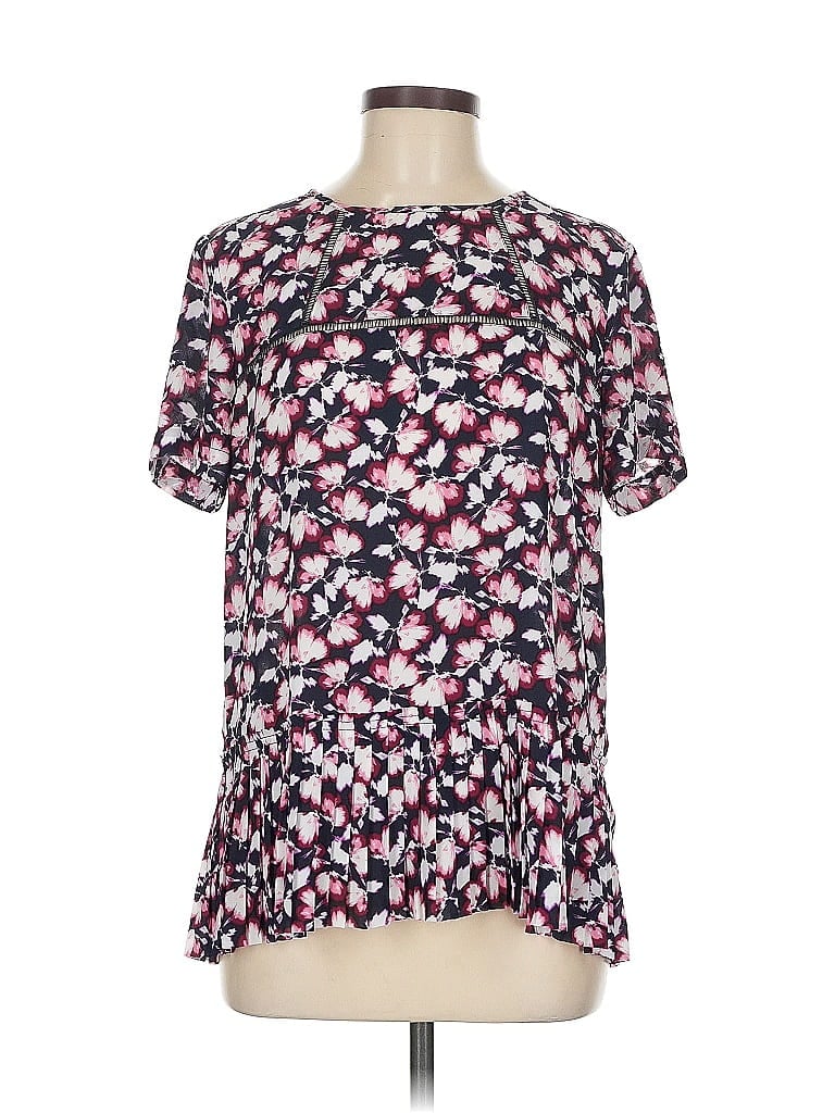 Pre-owned Banana Republic Factory Store Short Sleeve Blouse In Pink