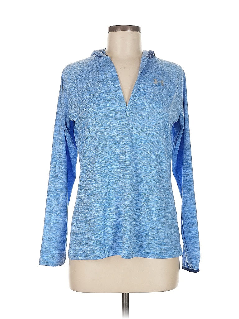 Click to view more detailed imagery on our partner's website Pre-owned Under Armour Long Sleeve Polo Shirt In Blue
